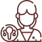 Profile avatar icon representing a person for a user profile